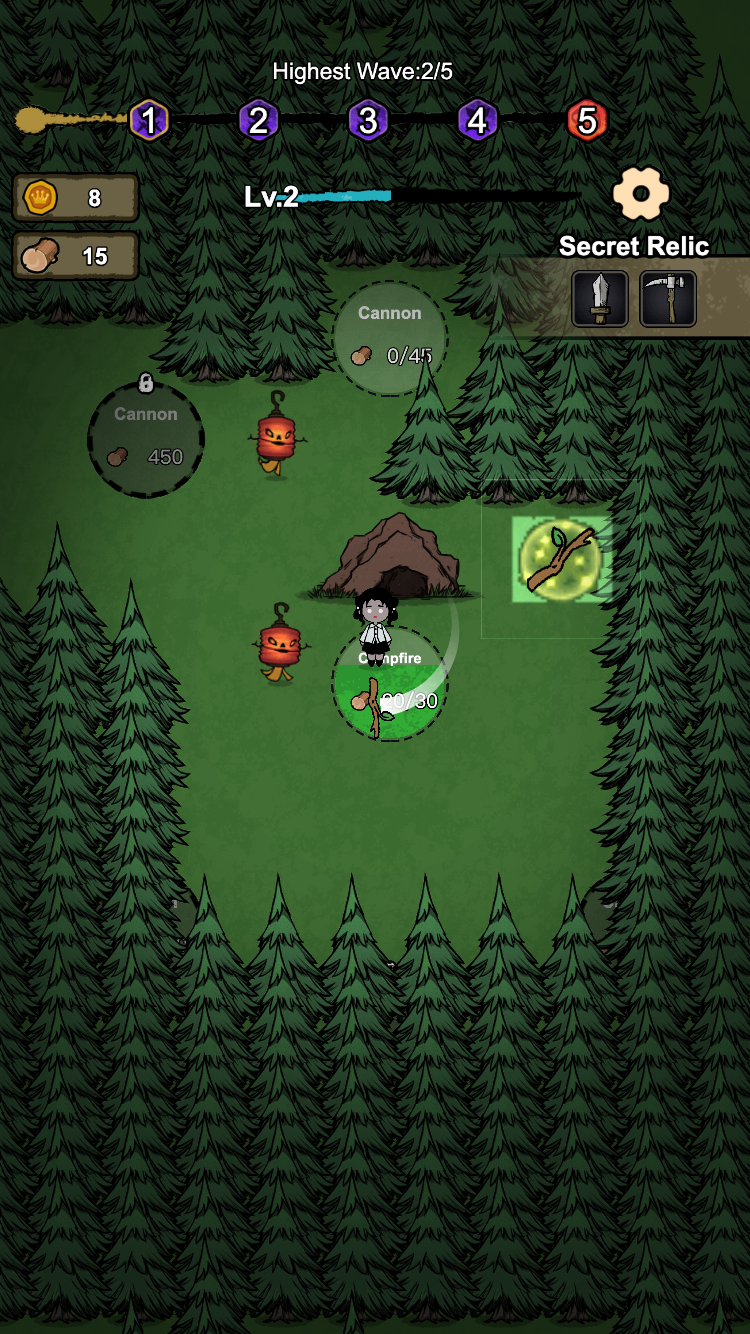Campfire monster encounter
